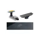 Корпус дренажных каналов Geberit CleanLine 154.152.00.1 (высота от 65мм) + Дренажный канал Geberit CleanLine, для облицовки плиткой (154.152.00.1+154.455.00.1) фото 2 Aquada.com.ua