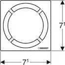Geberit Решетка для трапа, круглая, нержавеющая сталь (154.311.00.1)