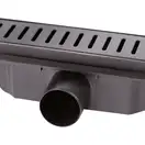 Трап лінійний Qtap Dry FF304-600MBLA з нержавіючою решіткою 600х73 (QTDRYFF304600MBLA) фото 4 Aquada.com.ua