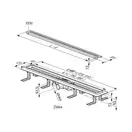 Трап для душа RAVAK Zebra 850 + решетка для трапа (пластик) (X01434) фото 3 Aquada.com.ua