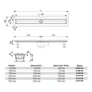 Решетка для дренажного канала Tece Basic, TECEdrainline 900 мм (600910) фото 2 Aquada.com.ua