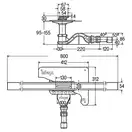 VIEGA Душевой лоток Advantix Cleviva с вкладкой Advantix Visign C1 L=800 мм (794460) фото 3 Aquada.com.ua
