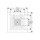 Верхний душ Axor ShowerHeaven 720 x 720 мм, без подсветки, ¾’ (10625800) фото 5 Aquada.com.ua