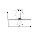 Верхний душ 350 1jet Axor ShowerSolutions (цвет - хром) (26035000) фото 2 Aquada.com.ua