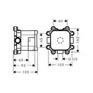 Базовый набор для установки верхнего душа Axor LampShower (26909180) фото 2 Aquada.com.ua