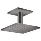 Верхний душ 250 х 250 мм Axor ShowerSolutions (цвет - матовый чёрный хром), 2 вида струи (35312340) фото 1 Aquada.com.ua