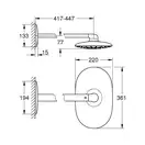 GROHE Набір 450 мм верхнього душу, 1 режим струменю Rainshower 360 Mono  (26450000) фото 2 Aquada.com.ua