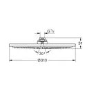 Верхній душ з одним режимом струменя Grohe Rainshower Cosmopolitan 310 (27478000)