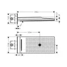 Верхний душ Hansgrohe Rainmaker Select 580 3jet (цвет - хром/белый) (24011400) фото 6 Aquada.com.ua