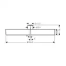 Верхний душ Ø 360 мм Hansgrohe Rainfinity, 1 тип струи (цвет - чёрный матовый) (26231670) фото 3 Aquada.com.ua