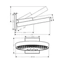 Верхній душ Hansgrohe Rainfinity 360 3jet, Matt White (26234700)
