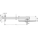 Верхний душ Hansgrohe Raindance E 300 х 300 мм, 1 тип струи (цвет - хром) (26238000) фото 3 Aquada.com.ua