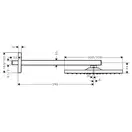 Верхний душ Hansgrohe Raindance E 300 х 300 мм, 1 тип струи (цвет - матовая бронза) (26238140) фото 2 Aquada.com.ua