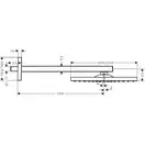 Верхній душ Hansgrohe Raindance E Overhead shower 300 1jet, brushed bronze (26238140)