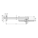 Верхній душ Hansgrohe Raindance E Overhead 300 1jet Air EcoSmart 9 л / хв, хром (26239000)