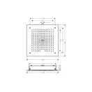 Верхний душ Hansgrohe Raindance E 400 х 400 мм, 1 тип струи (цвет - хром) (26252000) фото 4 Aquada.com.ua