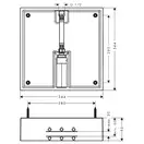 Скрытая часть для верхнего душа 400/400 1jet Raindance E Hansgrohe (26254180) фото 2 Aquada.com.ua