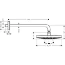 Верхній душ Hansgrohe Raindance Select S 240 2jet, білий / хром (26466400)