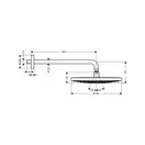 Верхний душ Hansgrohe Raindance Select S 300 2jet Ø 300 мм (цвет - хром/белый) (27378400) фото 2 Aquada.com.ua