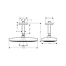 Верхний душ Hansgrohe Raindance Select E 300 2jet (цвет - хром/белый) (273844001) фото 5 Aquada.com.ua