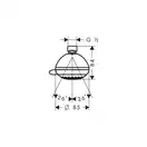 HANSGROHE Верхний душ Crometta 85 Multi (цвет - хром) (28425000) фото 2 Aquada.com.ua