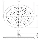 Верхний душ Imprese (цвет - хром) 300 х 225 мм (S300225SS6) фото 2 Aquada.com.ua