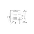 Верхний душ Paffoni CLEVELAND “Quadro” 500 х 500 мм (ZSOF129CR) фото 2 Aquada.com.ua