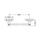 Тримач для рушників Grohe Essentials New (40386001)