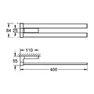 Подвійний тримач для рушників Grohe Selection Cube (40768000)