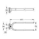 Подвійний тримач для рушників Grohe Selection (41059000)