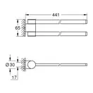 Подвійний тримач для рушників Grohe Selection (41063000)