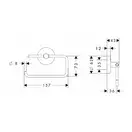 GROHE Держатель для туалетной бумаги Hansgrohe Logis 40526000 фото 2 Aquada.com.ua