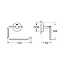 Тримач для туалетного паперу Grohe Essentials New (40689001)