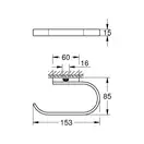 Тримач для туалетного паперу Grohe Selection (41068000)