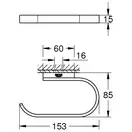 Тримач для туалетного паперу Grohe Selection (41068000)