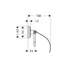 Бумагодержатель с крышкой Hansgrohe Logis Classic (цвет - хром) (416230001) фото 2 Aquada.com.ua