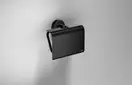 Бумагодержатель с крышкой Sonia Tecnoproject Black (цвет - чёрный матовый) (166282) фото 2 Aquada.com.ua