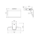 Бумагодержатель с крышкой Sonia Tecnoproject Black (цвет - чёрный матовый) (166282) фото 4 Aquada.com.ua