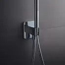 Шланговое подсоединение с держателем Axor Urquiola (цвет - хром) (11626000) фото 2 Aquada.com.ua