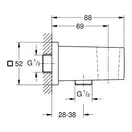 GROHE Підключення душового шлангу Euphoria Cube  (26370000) фото 3 Aquada.com.ua