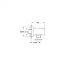 GROHE Подключение шланга RAINSHOWER (27076000) фото 4 Aquada.com.ua
