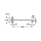 Душовий кронштейн 286 мм Grohe Rainshower (27709000)