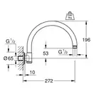 Душовий кронштейн 272 мм Grohe Rainshower Rustic (28384000)