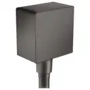 Шланговое подсоединение Hansgrohe FixFit (цвет - чёрный матовый хром) (26455340) фото 1 Aquada.com.ua