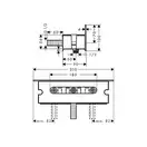 HANSGROHE Держатель Fixfit Porter 300, хром (26456000) фото 2 Aquada.com.ua