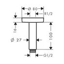 Тримач верхнього душу Hansgrohe Rainfinity (27393670)