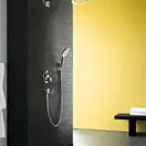 Шланговое під'єднання для душа Hansgrohe FixFit з шарніром, хром (27414000)