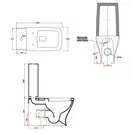 ARTCERAM Унитаз-компакт ArtCeram Jazz с сиденьем Soft Close, чёрный (JZV003 03;00+JZA006 03) фото 2 Aquada.com.ua