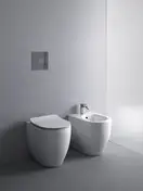 Унитаз напольный NoRim (безободковый) AXA Glomp, с сиденьем Soft Close (0201401+319101) фото 3 Aquada.com.ua