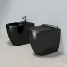Унитаз приставной Catalano Sfera с сиденьем Soft Close, чёрный глянцевый (1VPC52NE+5SCSTPNNE) фото 2 Aquada.com.ua